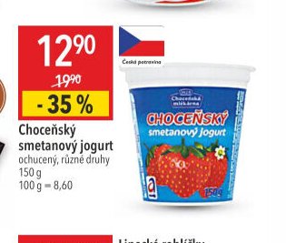 Choceňský smetanový jogurt