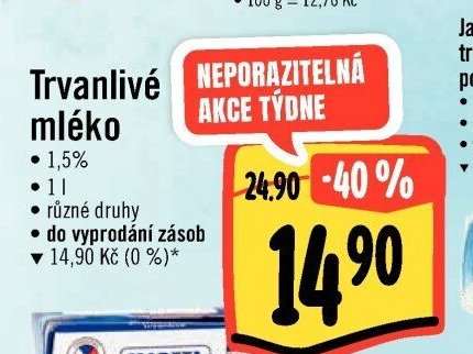 Trvanlivé mléko