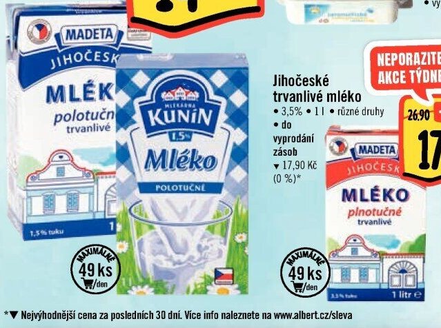 Jihočeské trvanlivé mléko