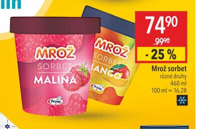 Mrož sorbet