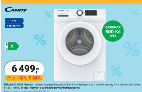 Pračka Candy RCSS 148HMC-S