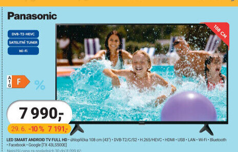 Smart LED televize Panasonic TX 43LS500E