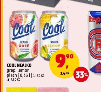 COOL NEALKO grep, lemon plech 0,33 l