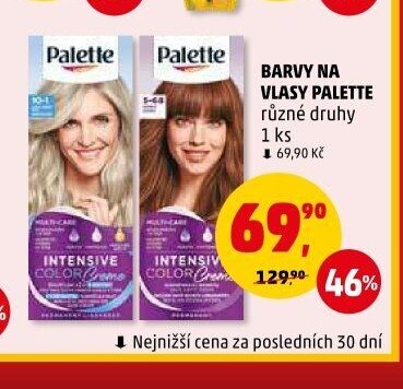 BARVY NA VLASY PALETTE různé druhy 1 ks