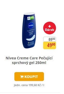 Nivea Creme Care Pečující sprchový gel 250ml