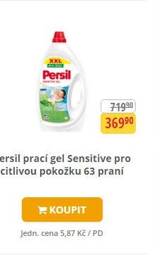 Persil prací gel Sensitive pro citlivou pokožku 63 praní