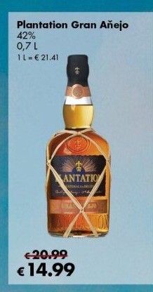 Rum Grand Aňejo Plantation