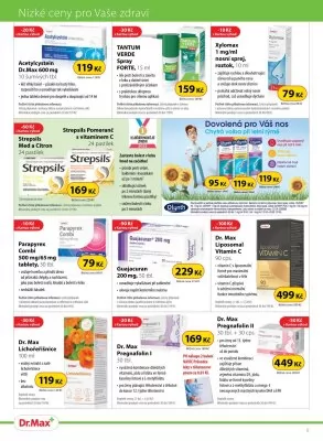 akční leták Dr. Max 1.7.2023-31.8.2023