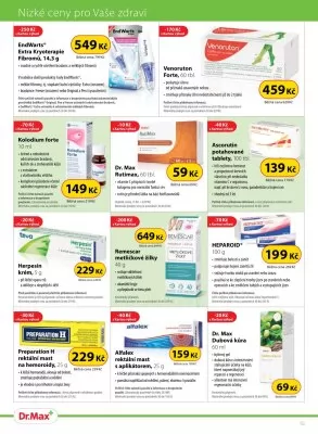 akční leták Dr. Max 1.7.2023-31.8.2023