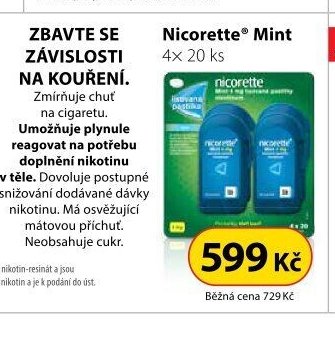 Nicorette Mint 4x 20 ks
