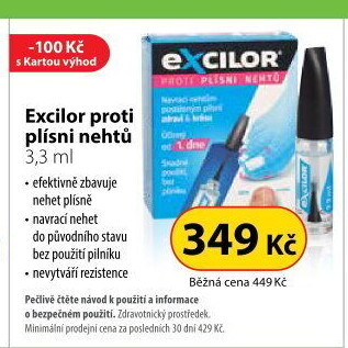 Roztok na léčbu plísně nehtů Excilor