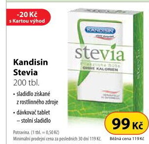 Sladidlo Stevia Kandisin