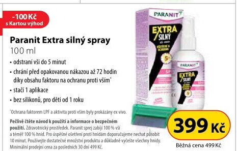 Sprej proti vším Extra Paranit