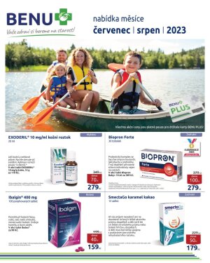 akční leták BENU Lékárna 1.7.2023-31.8.2023