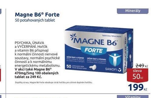 Magne B6 Forte 50 potahovaných tablet