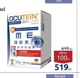Ocutein Brillant Lutein 25 mg DaVinci