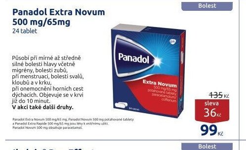 Panadol Extra Novum 500 mg/65mg