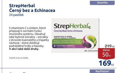 StrepHerbal Černý bez a Echinacea