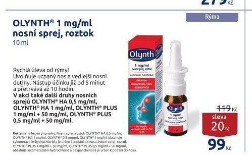 OLYNTH 1 mg/ml nosní sprej, roztok
