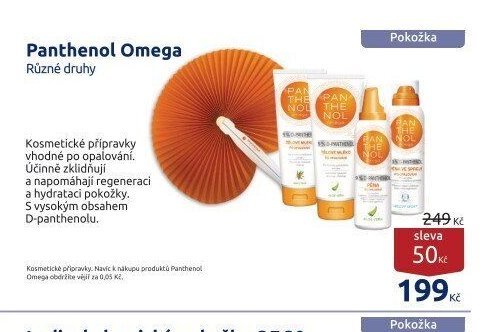 Panthenol Omega Různé druhy