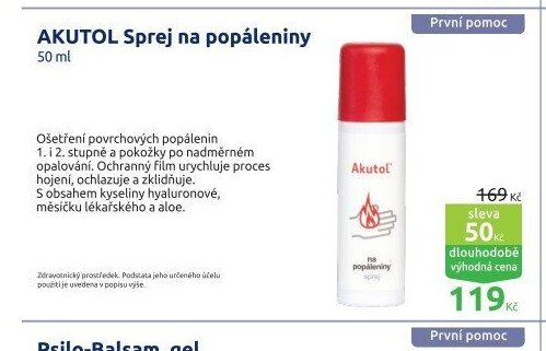 AKUTOL Sprej na popáleniny 50 ml