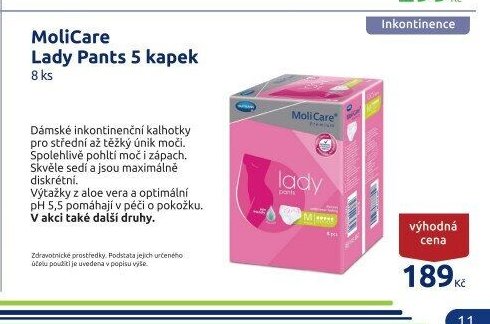 MoliCare Lady Pants 5 kapek 8 ks