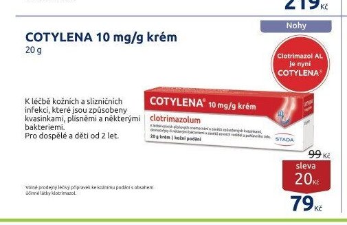 COTYLENA 10 mg/g krém
