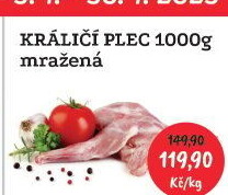 Králičí plec s hrudí mražená
