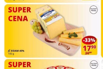 JČ Eidam 45% 100 g