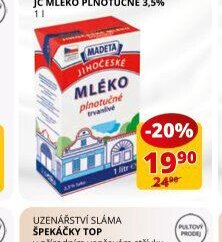 JČ mléko polotučné 3,5% 1 l