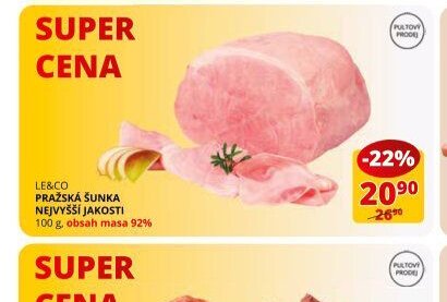 Le&Co Pražská šunka 100 g