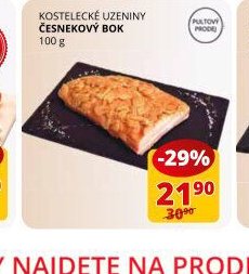 Kostelecké uzeniny Česnekový bok 100 g