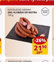 KOSTELECKÉ UZENINY GRIL KLOBÁSA