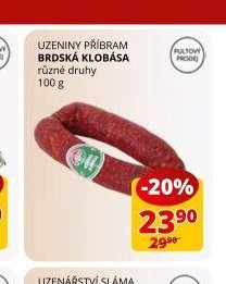 UZENINY PŘÍBRAM BRDSKÁ KLOBÁSA