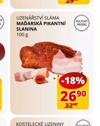 UZENÁŘSTVÍ SLÁMA MAĎARSKÁ PIKANTNÍ SLANINA