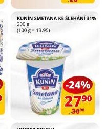 KUNÍN SMETANA KE ŠLEHÁNÍ 31%