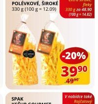 Babiččiny nudle válcované polévkové, široké