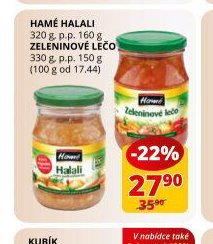 Hamé Halali, zeleninové lečo