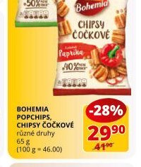 Bohemia popchips, chipsy čočkové