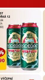 Radegast Ryze hořká 12 světlý ležák 0,5 l, plech