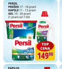 Persil prášek 17-18 praní, kapsle 11-13 praní, gel 19-20 praní