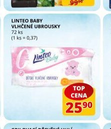 Linteo Baby vlhčené ubrousky 72 ks