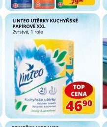 Linteo utěrky kuchyňské papírové XXL 2vrstvé, 1 role