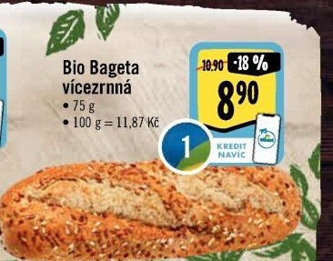 Bageta vícezrnná bio