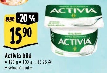 Bílý jogurt Activia Danone