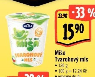 Dezert Tvarohový mls Míša Olma
