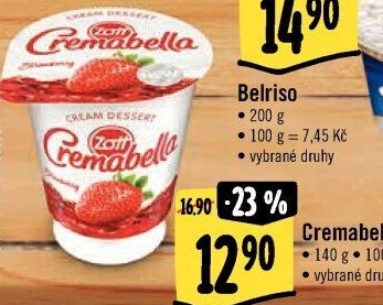 Dezert zakysaný Cremabella Zott