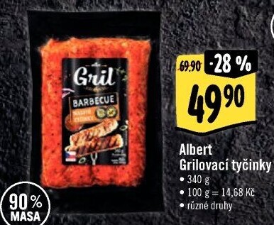 Grilovací tyčinky Albert Gril