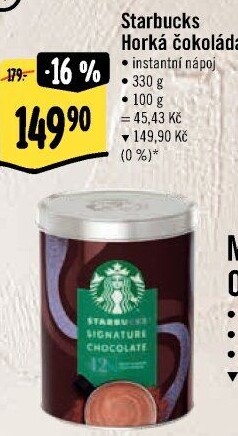 Horká čokoláda Starbucks