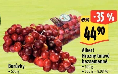 Hrozny tmavé bezsemenné Albert